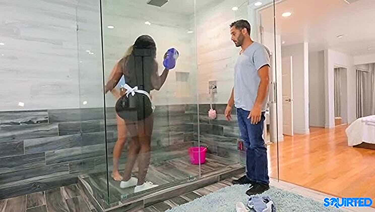 Ebony Mystique, Squirt Fest, Threesome