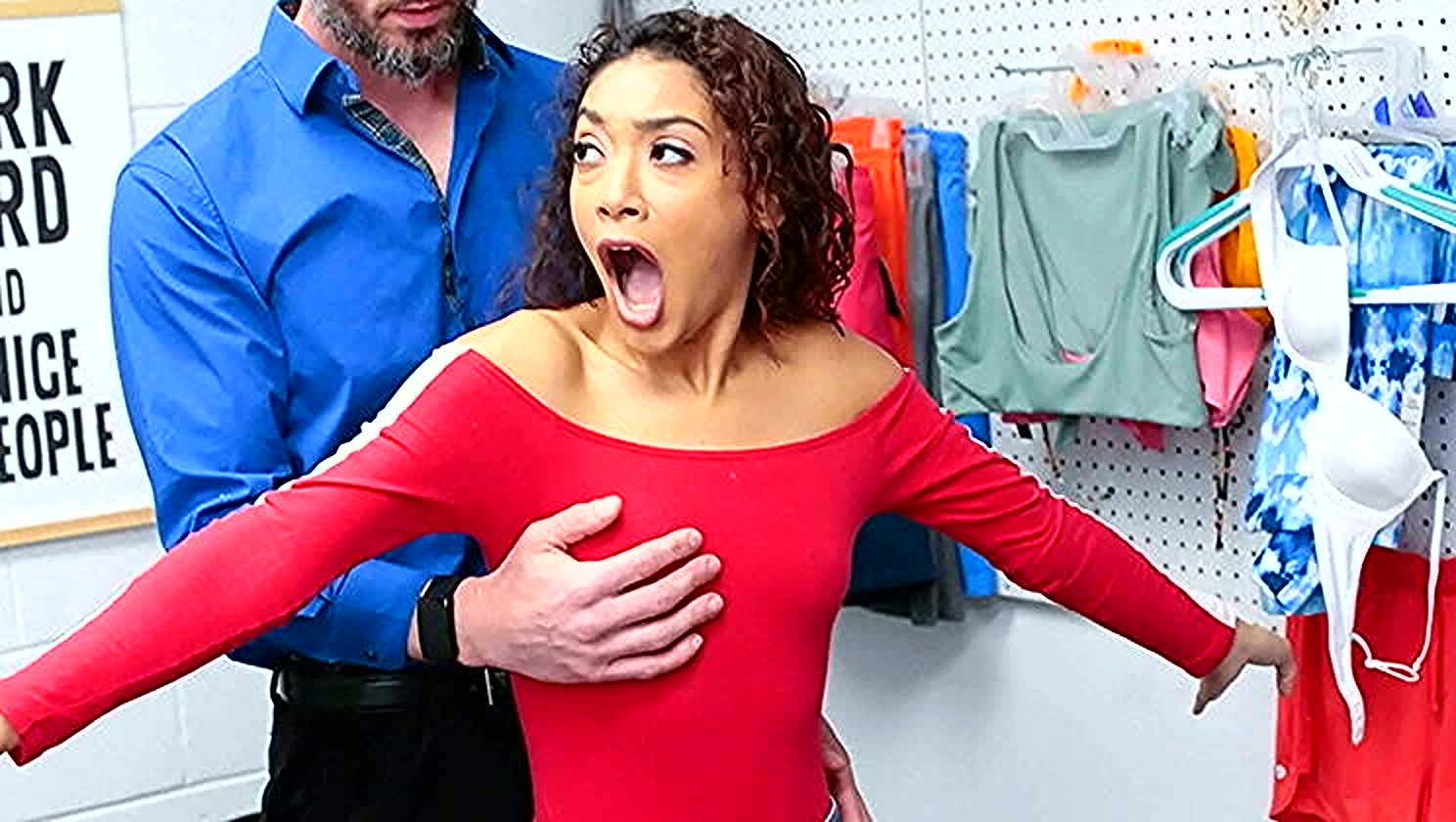 Mike Mancini, Sarah Lace, Authority Figure, Teen Blowjob, Cop A Feel