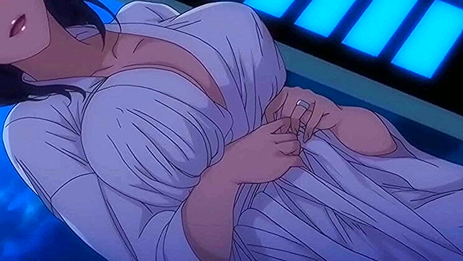 Anime Milf Gangbang, Anime Blowjob