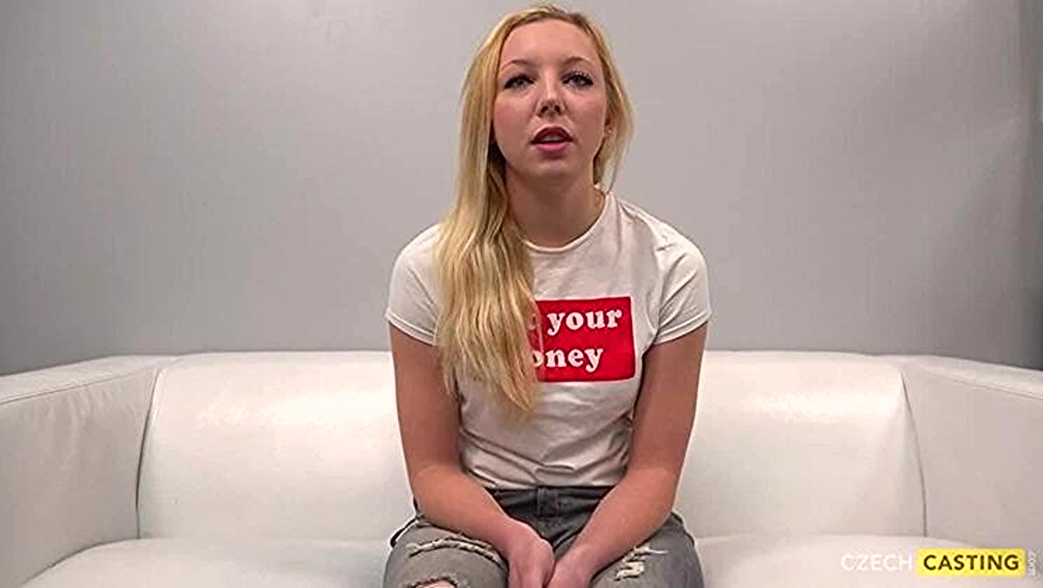 Casting, Blonde, Petite Boobs