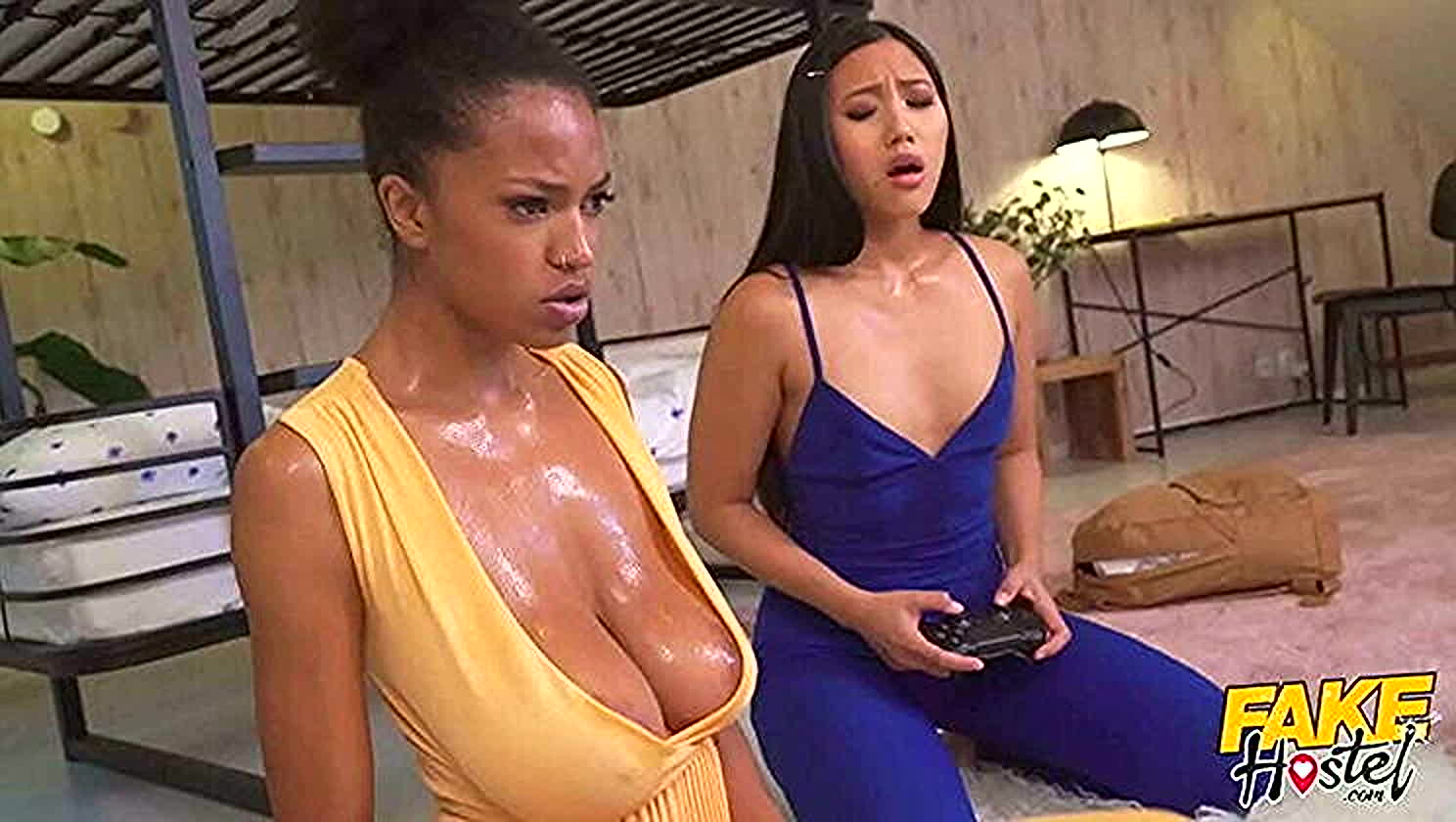 May Thai, Tina Fire, Blowjob, Riding