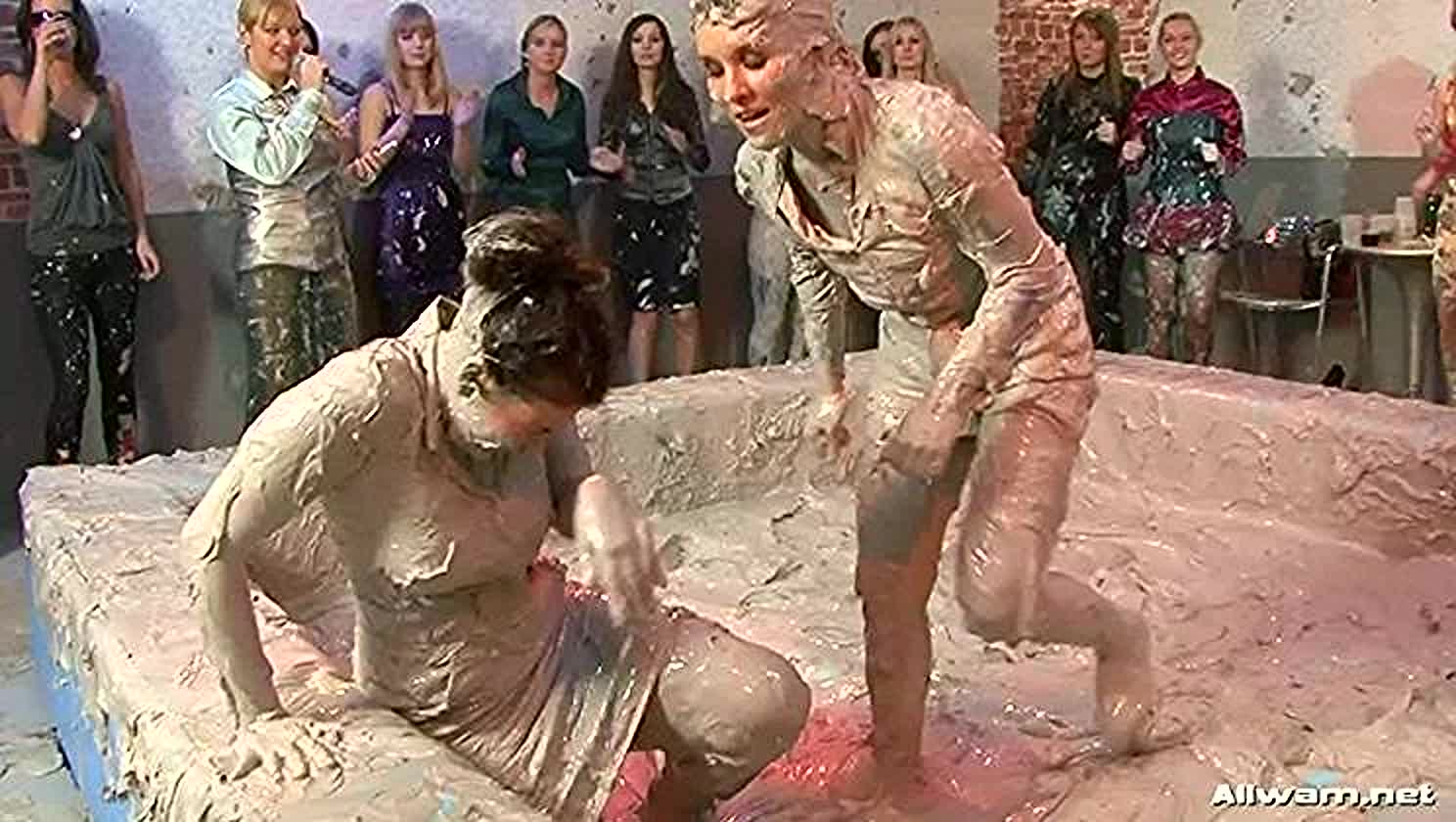 Wet Tussle, Clothes Ripping