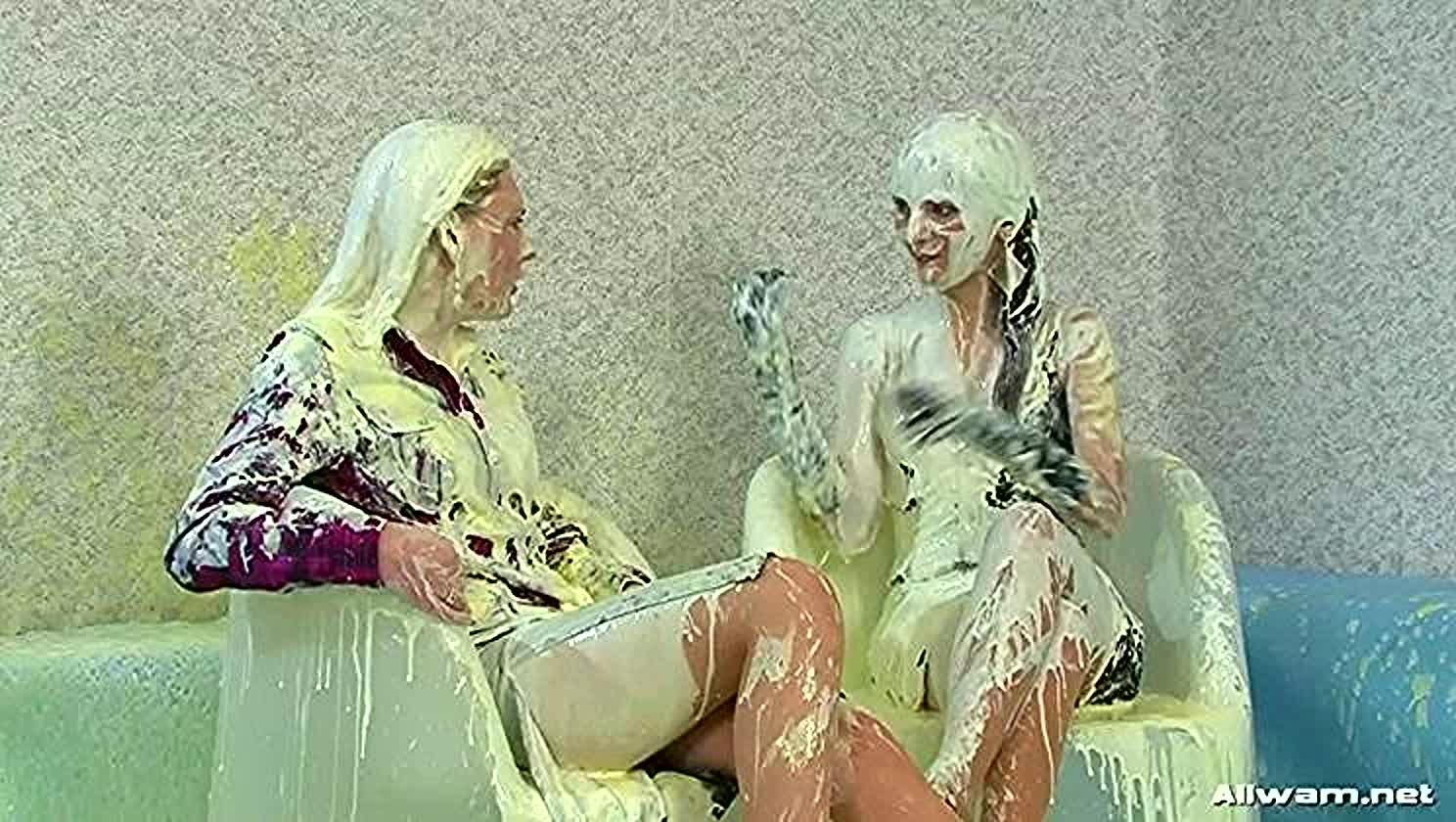 Miss Skinny, Footwear Fetish, Slime Play, Sploshing