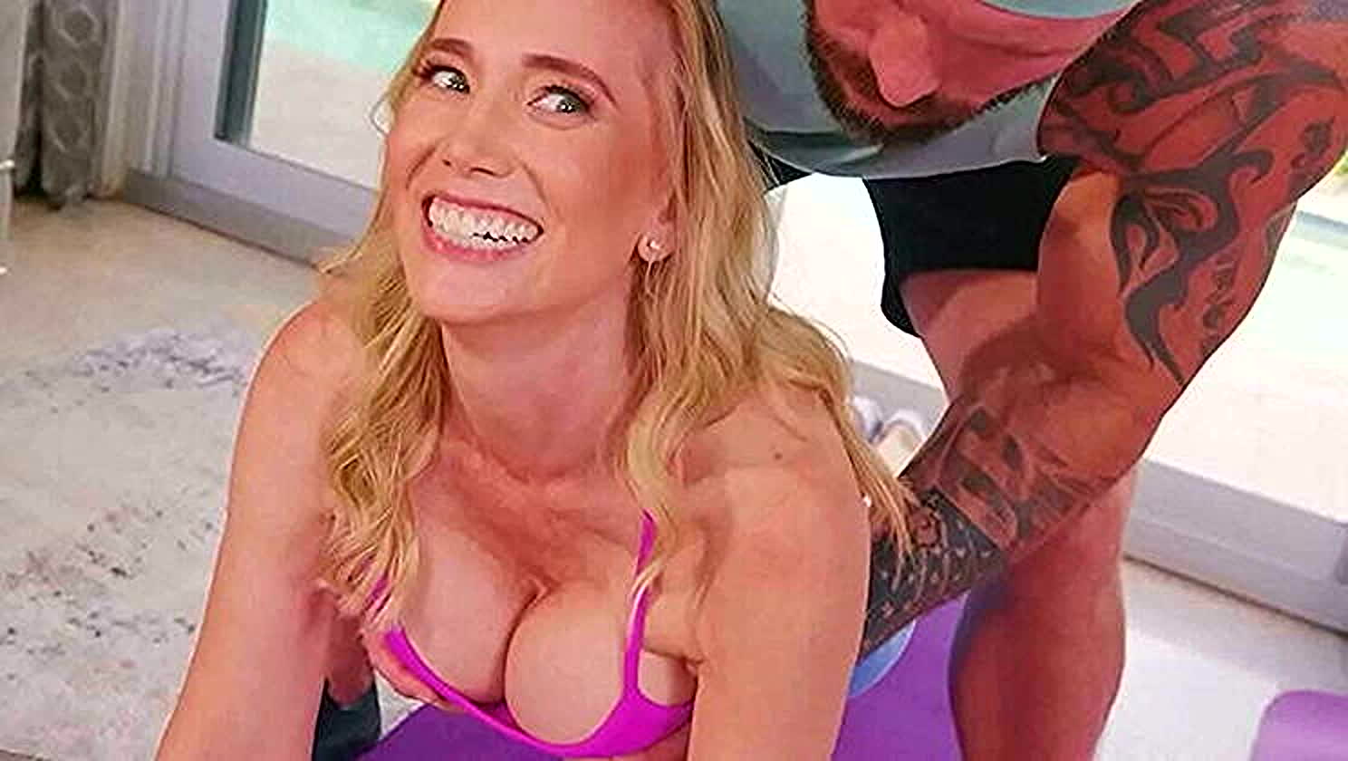 Lilly James, GI Joey, Big Tits, Blowjob, Gym Blowjob