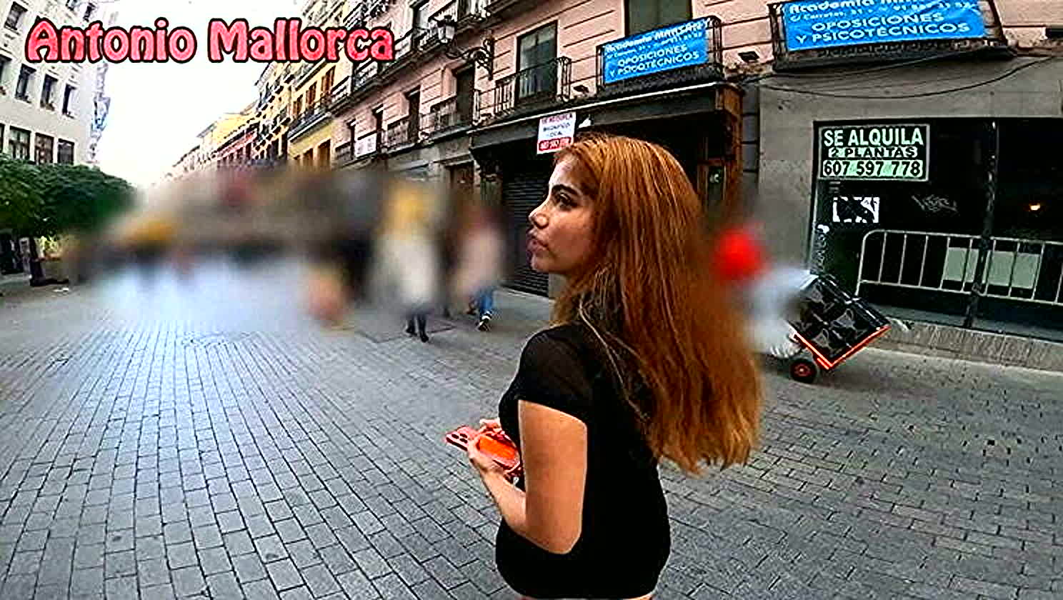 Marina Gold, Antonio Mallorca, Street Pick-up, Amateur, Dick Down