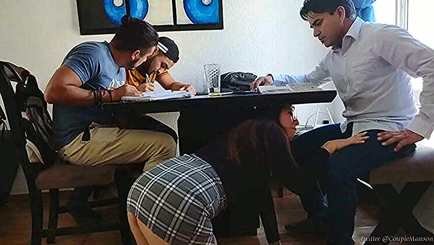 Tifanny Manson, Juan X, Facial, Gangbang, Creampie