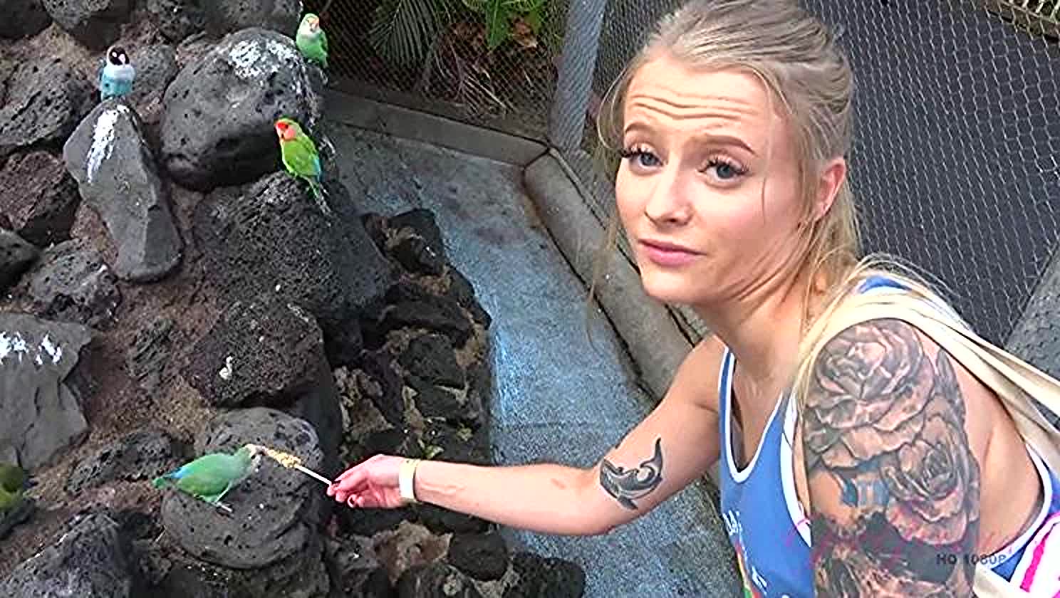 Paris White, Public Nudity, Shaved Pussy