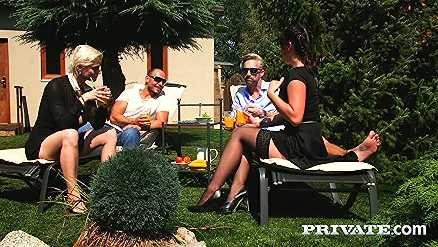 Elena Vega, Mila Milan, Blowjob, Orgy Madness, Outdoor Sex