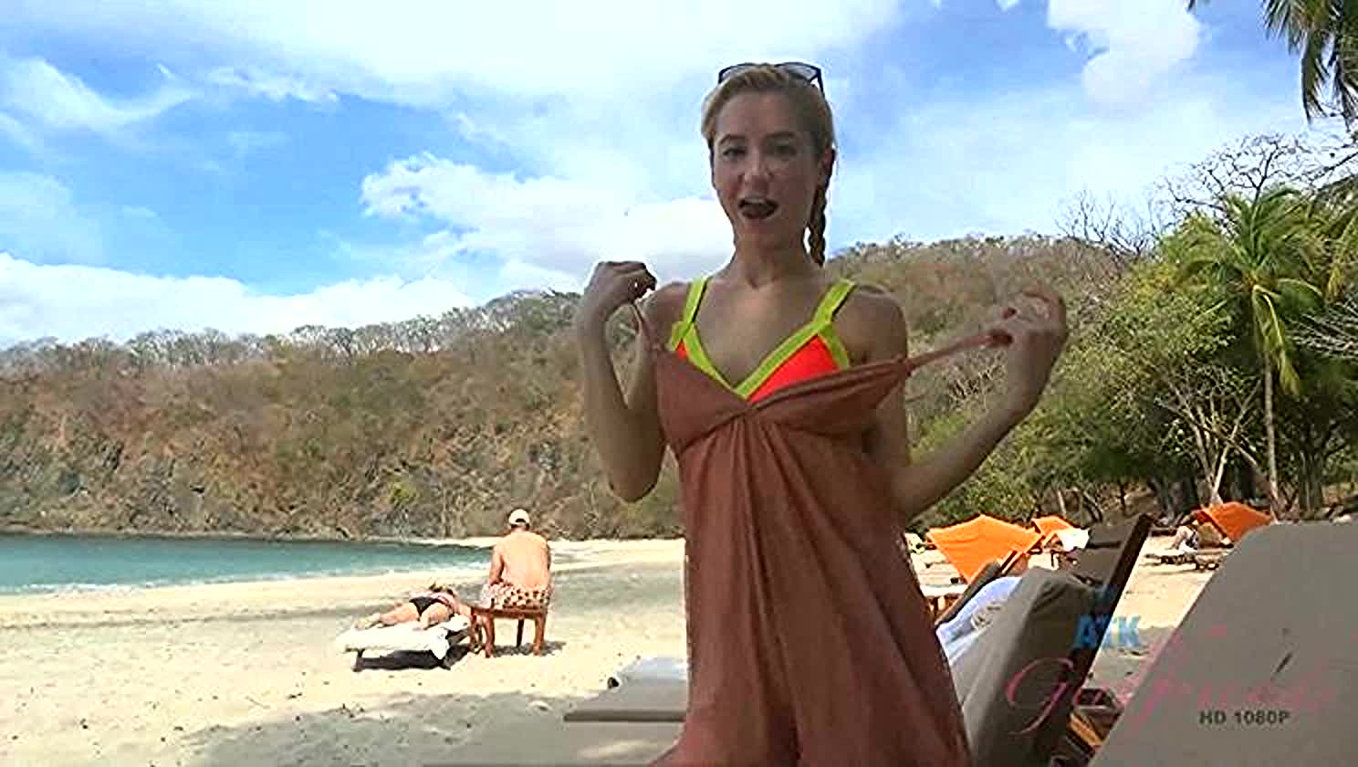 Odette Delacroix, Vacation Tease, Skinny Dipping, Watersports Fun