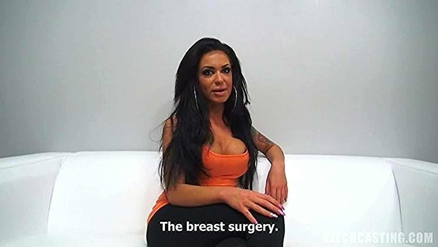 Simona, Long Hair, Big Tits, Casting