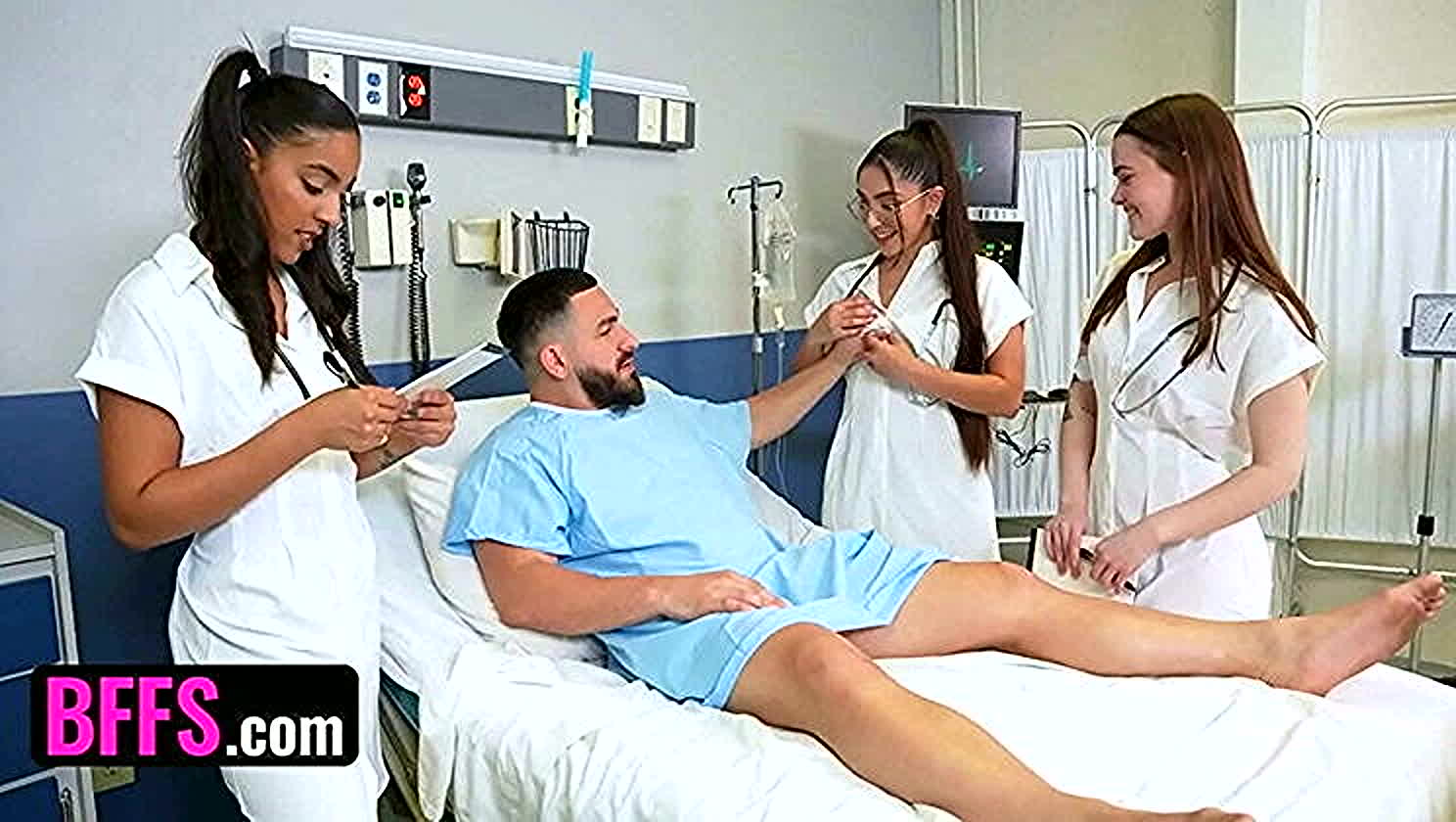 Madison Wilde, Claire Black, Spit Roast, Doggystyle, Pussy Pileup