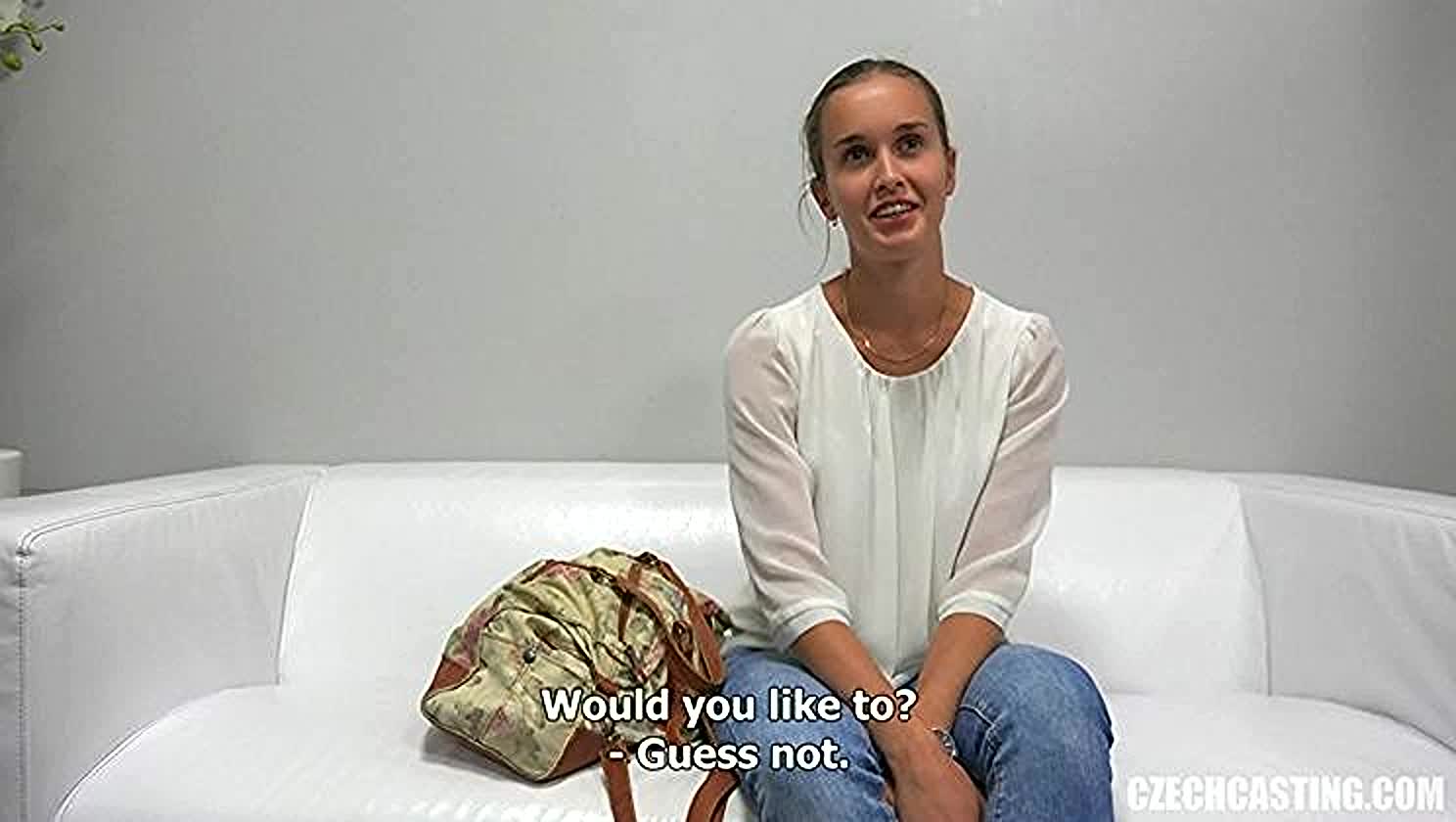 Kristyna, Casting, Face Fucking, Tit Play