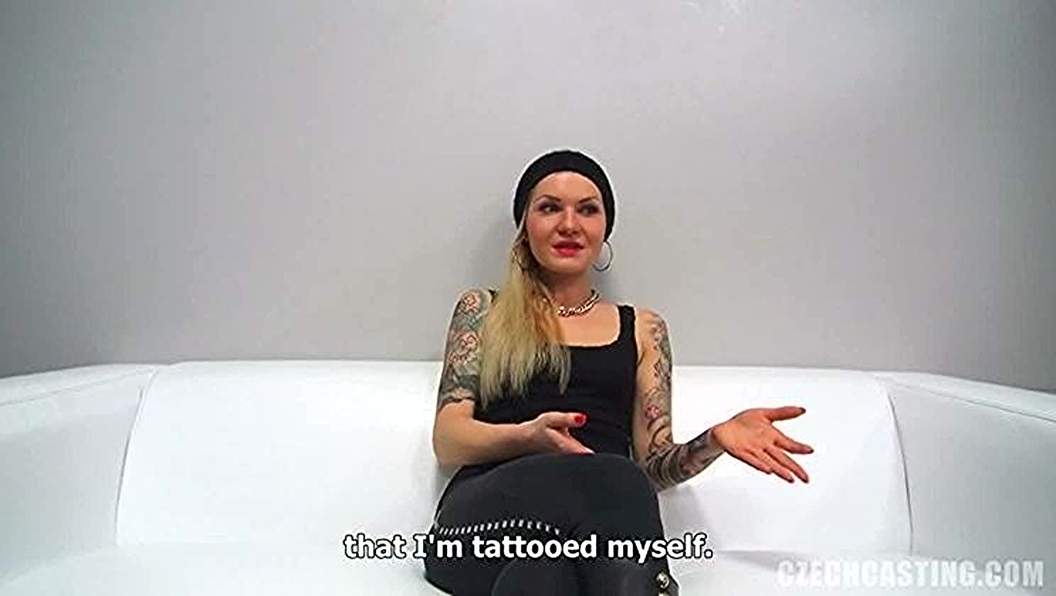 Sabina, Blonde, Inked Babe, Tattoo