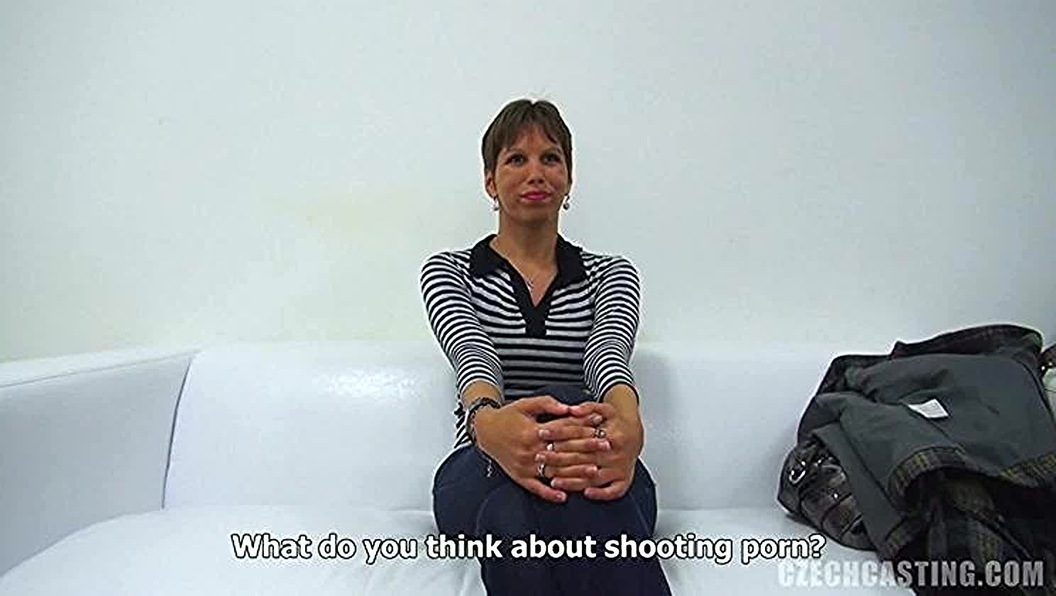 Jana, Casting, Dark Hair, Short Hair