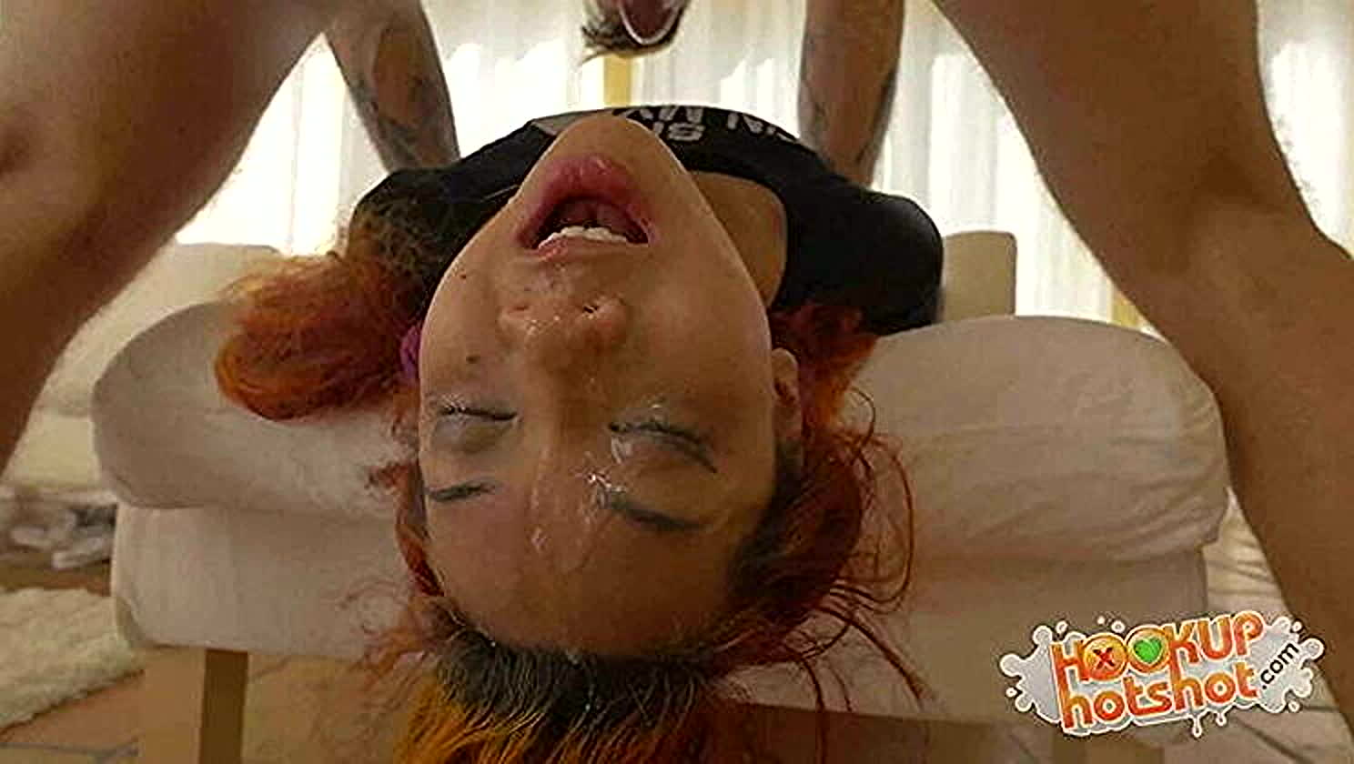 Bryan Gozzling, Kimberly Chi, Rough Sex, Throat Fuck, Cum Covered